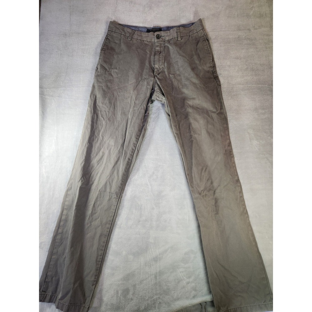 Banana Republic Mens Size 32x34 Grey Casual Straight Fit Gavin Pants